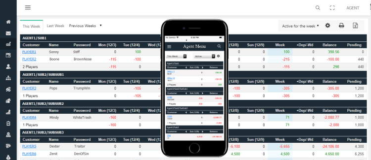 Agent and Bookie Management Platform Agent and Bookie Management Platform